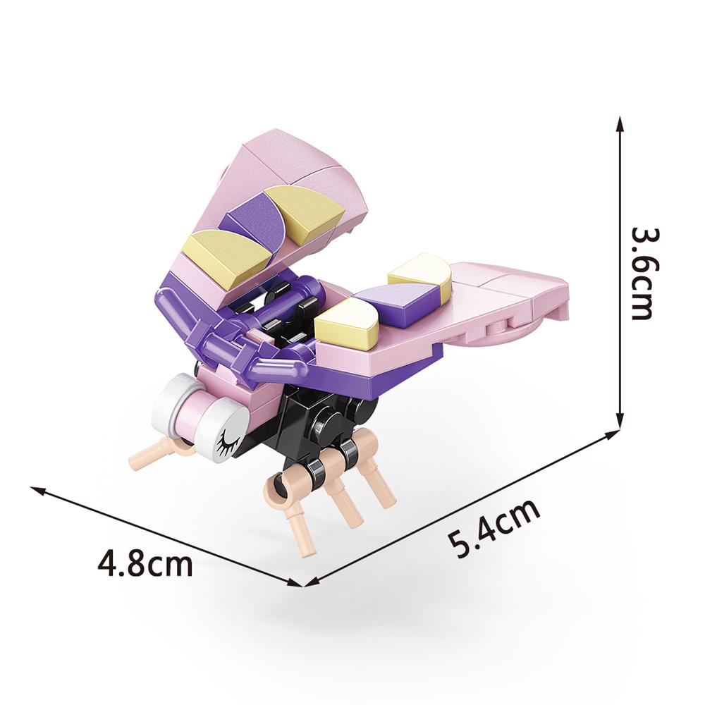 Мир Насекомых Животные Скорпион Богомол Муравьи Паук Птицы Морское Животное Строительные Блоки Игрушки Настольные Украшения Кирпичики Детский Подарок