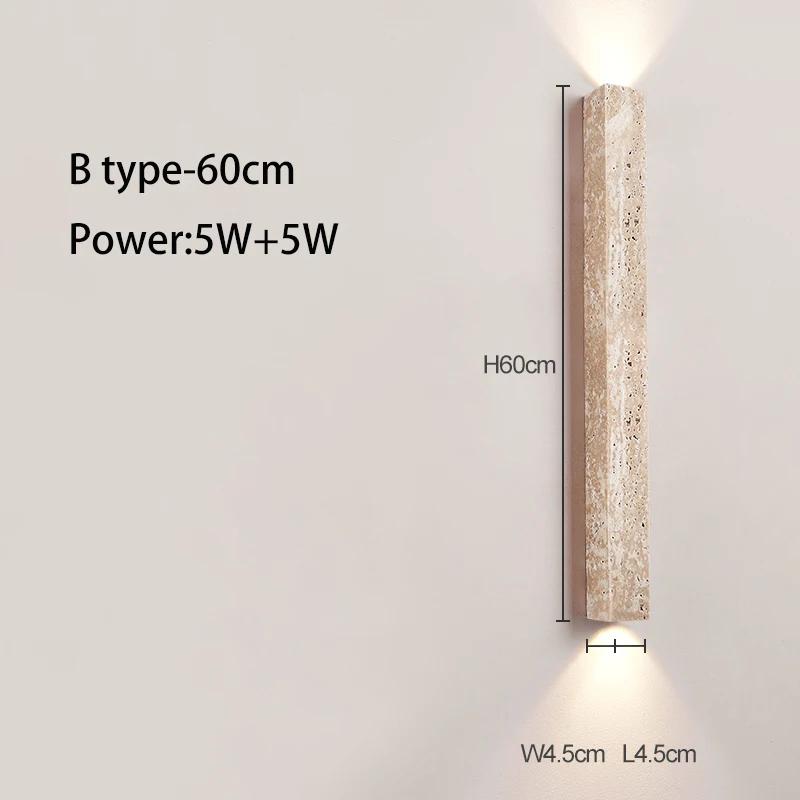 Long Strip Wall Lamp Creative Staircase Bedroom Bedside Wabi Sabi Cream Style Living Room High-end Atmosphere Aisle