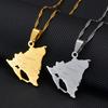 Nicaragua Map with Cities Stainless Steel Necklace Trendy Silver/Gold Pendant for Weddings Engagements Parties-Gift Idea #266821