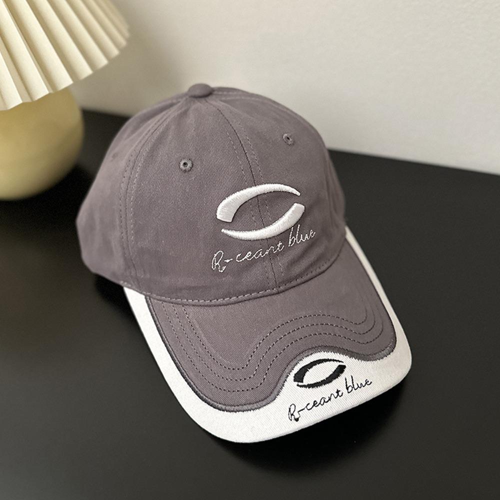 Y2K Letter Peaked Cap Embroidery Visors Snapback Cap Casual Vintage Baseball Cap  Unisex