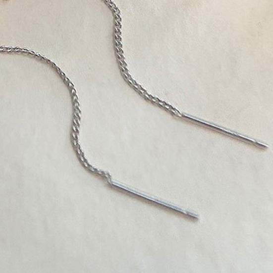 1 пара женских серег, линейные серьги с длинной кисточкой в ​​форме цветка, блестящий кубический цирконий из нержавеющей стали, изысканные украшения для ушей, ювелирные изделия для леди, выпускного вечера, вечеринки