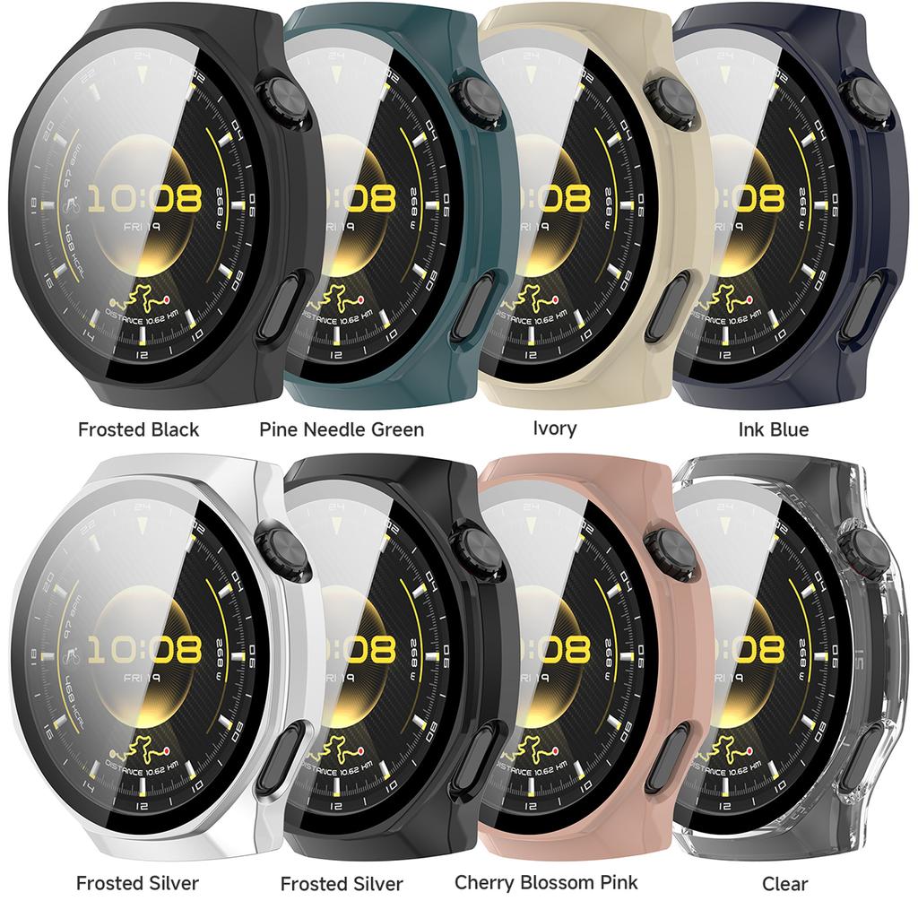 Полный защитный чехол для Huawei Watch GT 6 Pro 46 мм Чехол-защита экрана GT6 Pro 46 мм Чехол-оболочка PC 2-в-1 + Закаленное стекло