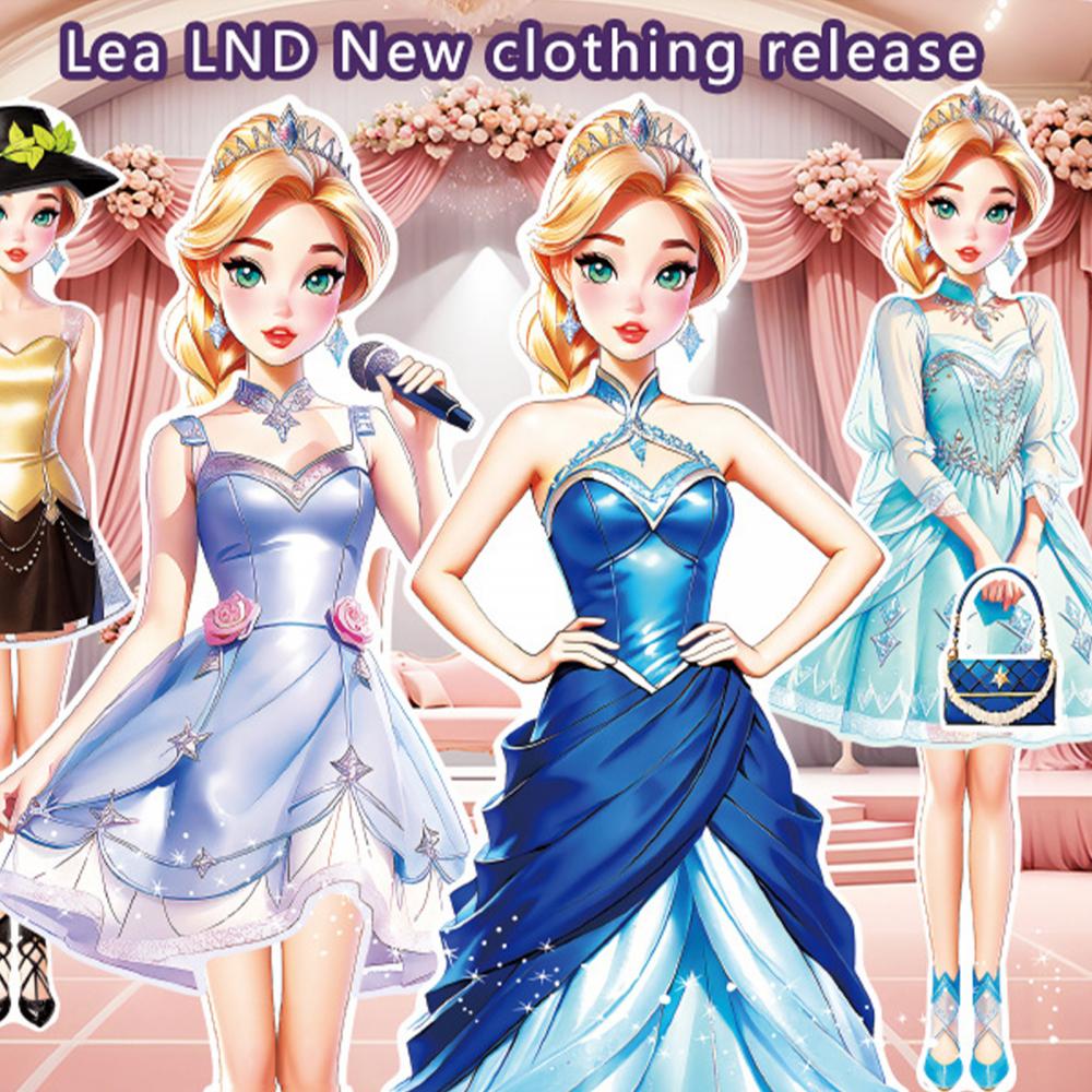 Магнитные куклы-одевалки Магнитные бумажные куклы Магнитная одежда принцессы Пазлы Игры Дети Ролевые игры Набор Магнитные наклейки на холодильник Куклы