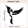 Angel Bird Metal Wall Art Decor Abstract Hanging Accent Modern Indoor Silhouette Minimalist