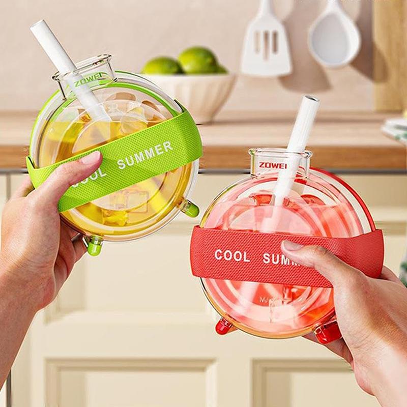 2 в 1 форма для льда с соломинкой, силиконовая бутылка для воды для льда, ледогенератор без касания для морозильной камеры, летний пищевой кувшин для льда