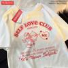 Родитель Ребенок Футболка с Коротким Рукавом Self Love Club Веселый Купидон Хлопок Повседневная Мягкая Уличная Хип-Хоп Одежда Летняя Свободная Семейная Футболка