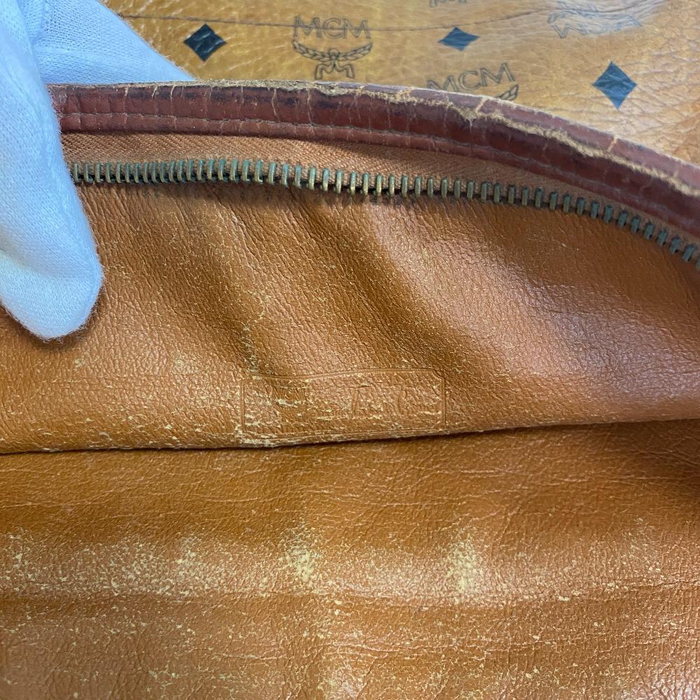 MCM Клатч кошелек кожаная деловая сумка бежевая кожа мужская Б/У