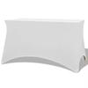 Table Covers - vidaXL - 2 Pieces - 183 X 76 X 74 Cm - White - Synthetic