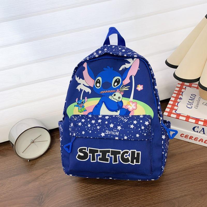 Lilo Stitch Kids School Backpack With Lightweight Nylon And Animal Print For Preschoolers