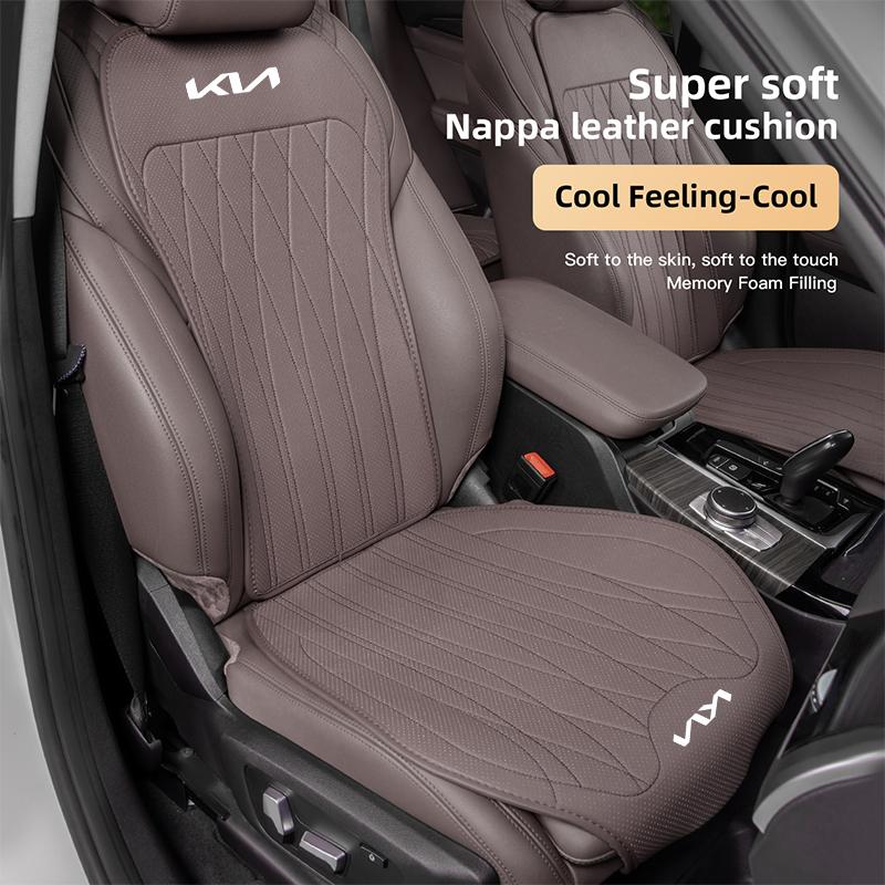 ANF3 Leather Car Seat Cushion Breathable Protector Pad Auto Interior For Kia Sportage Ceed Picanto Rio ProCeed Niro K7 K5 K8 Ray K9