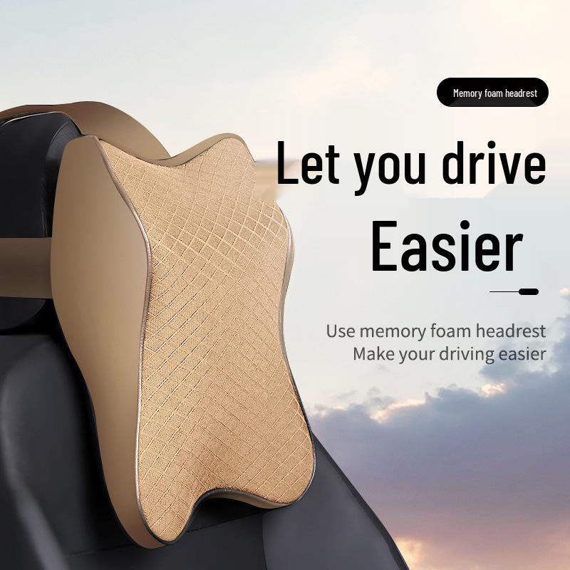 Universal Memory Foam Car Neck and Waist Support Pillow