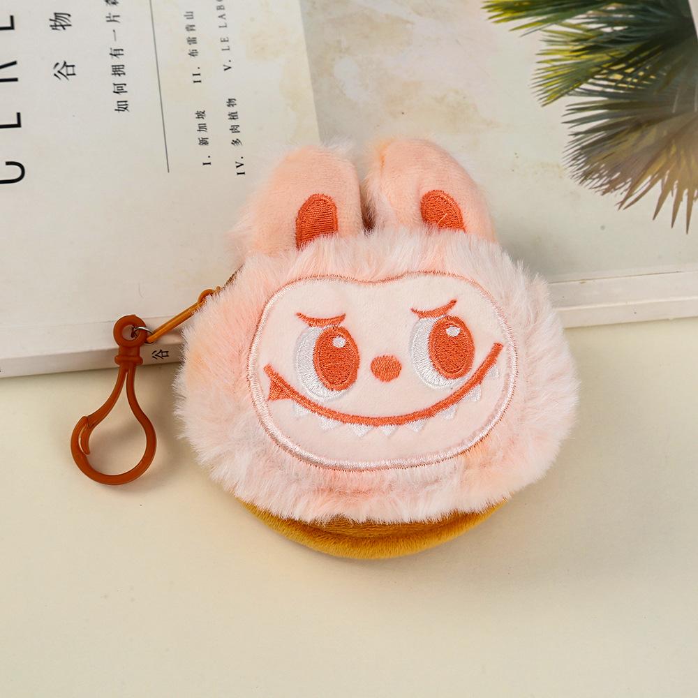 Cartoon Plush Change Bag Cute Doll Keychain Pendant Children's Holiday Gift