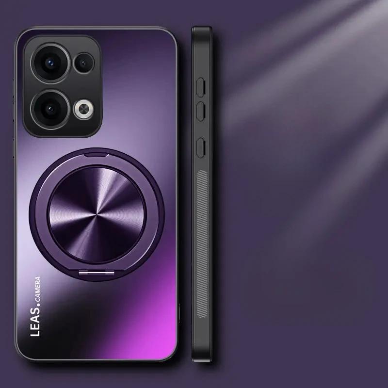 Матовый магнитный чехол-держатель для Motorola Moto G05 G15 G45 G75 G55 G85 G35 G14 G54 G24 G34 G84 Ударопрочный Жесткий Чехол Бампер