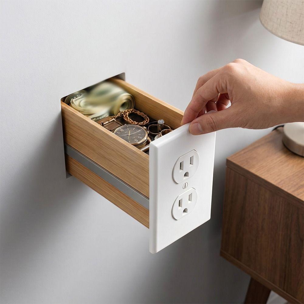 Recessed Design Recessed Hidden Storage Cabinet Embedded Secret Safe Cabinet Home Decoration