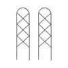 2x Black Small Metal Trellis For Pots Sturdy Support For Indoor Climbing Plants Indoor Plant Support