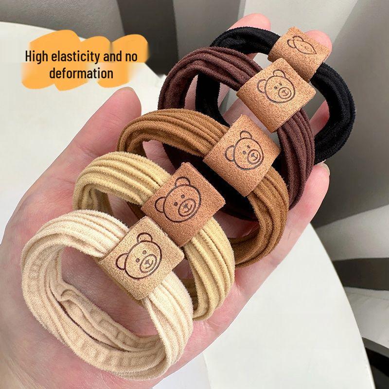 High Elasticity Hair Tie: Versatile Rubber Band Scrunchie for Women & Girls 2025