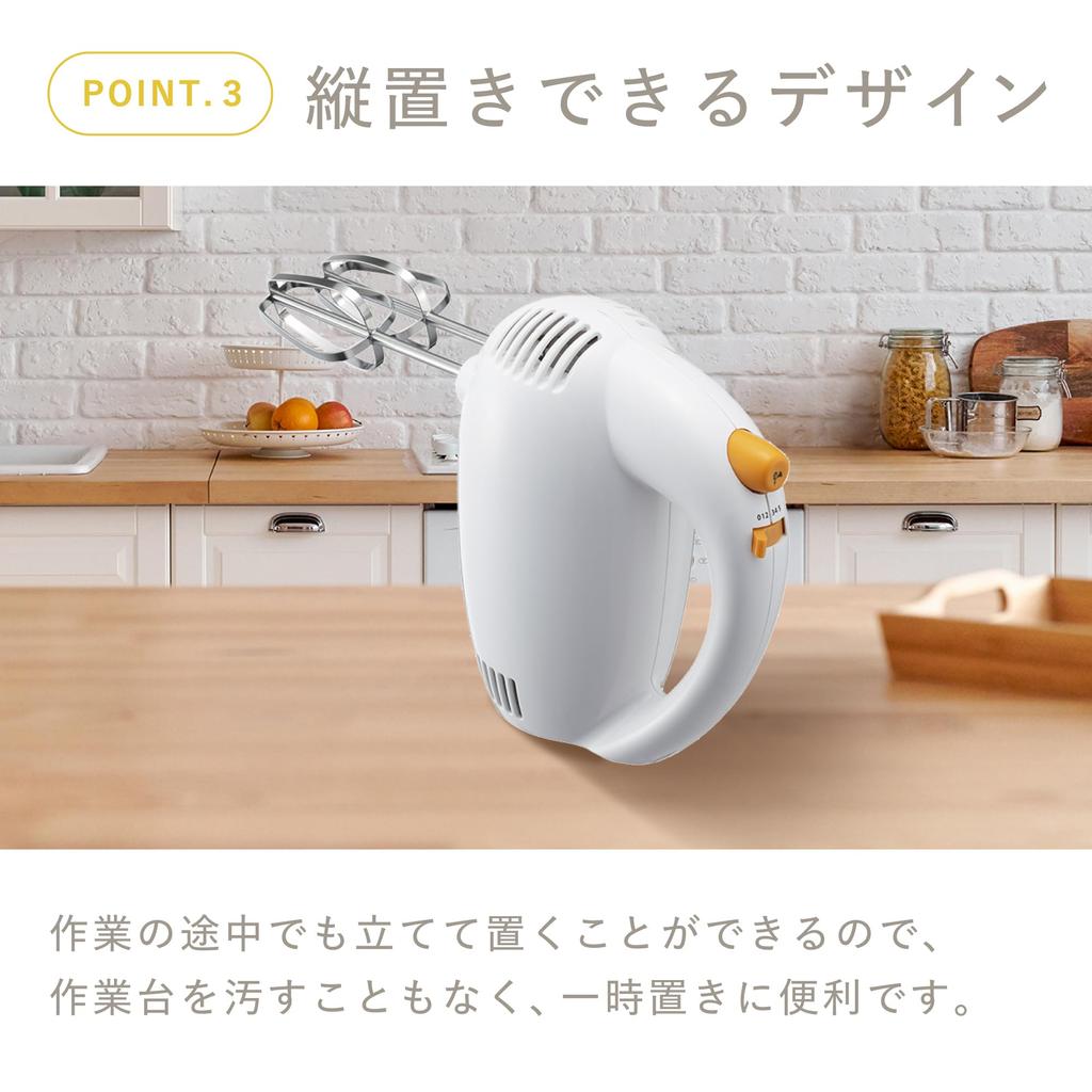 Электрический ручной миксер-венчик Kai Corporation KAI DL0501 белого цвета