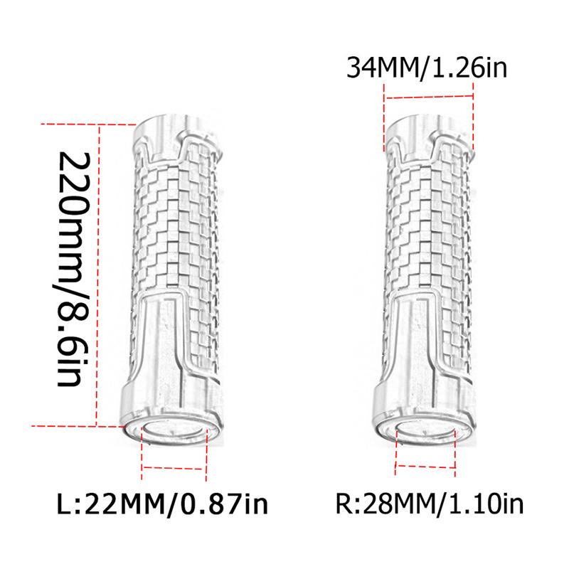 PYYG6 2PCS Motorcycle Handlebar Grips CNC PVC Handle Bar Rubber Gel Grips For Honda CBR 125R 954 600 F4i 650F 650R 1100XX 1000F