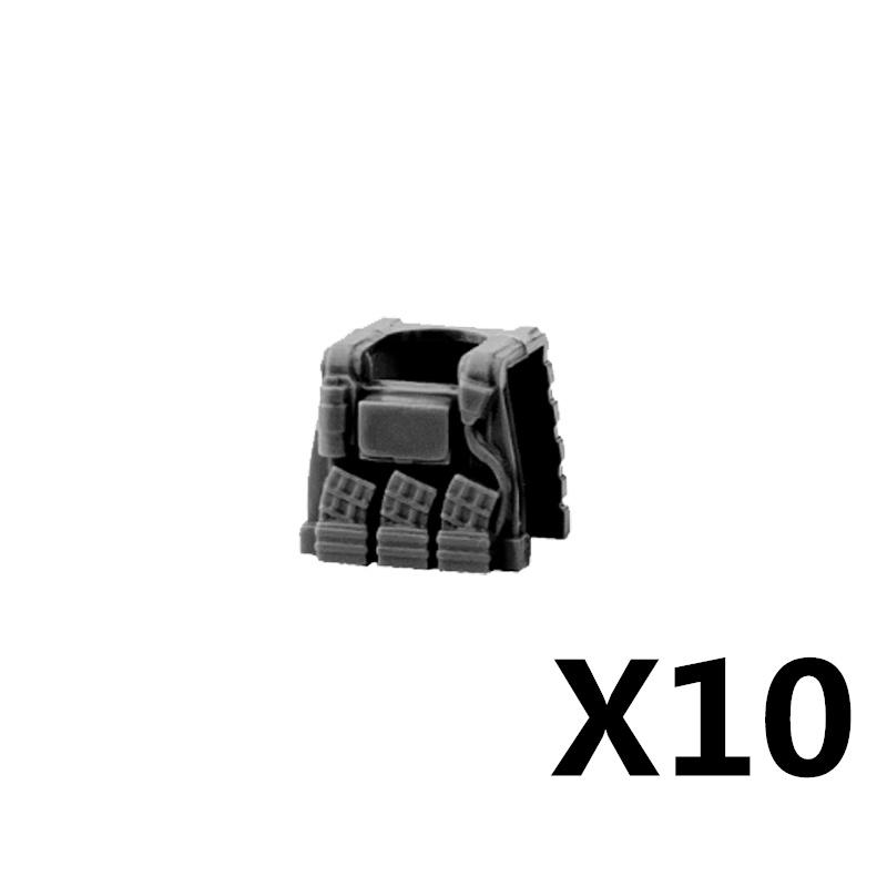 MOC Военная Фигурка Аксессуары Строительные Блоки Альфа Шлем SWAT Жилет Рюкзак Наколенники Оборудование Ночного Видения Кубики Игрушка K017