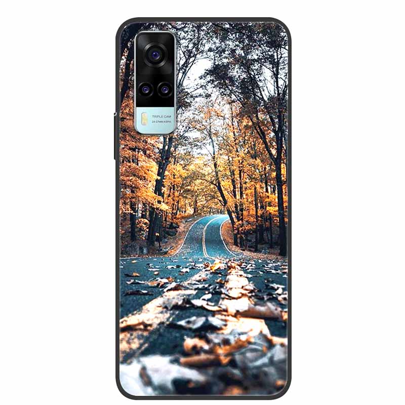 Чехол для vivo Y31 2021 Ударопрочный Мягкий силикон ТПУ Задняя крышка Для Vivo Y53S 4G Y31 2021 Y 31 Чехол V2036 Чехол для телефона Милый мультяшный