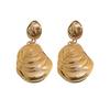 Lightweight Hammered Drop Earrings Stylish Gold/Silver Plated Drop Earrings for Women with a Modern Geometric Twist