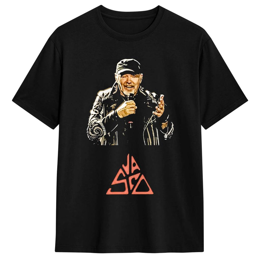 Casual Vasco Music TShirt Unisexs Cotton Short Sleeve Crewneck Summer Clothing