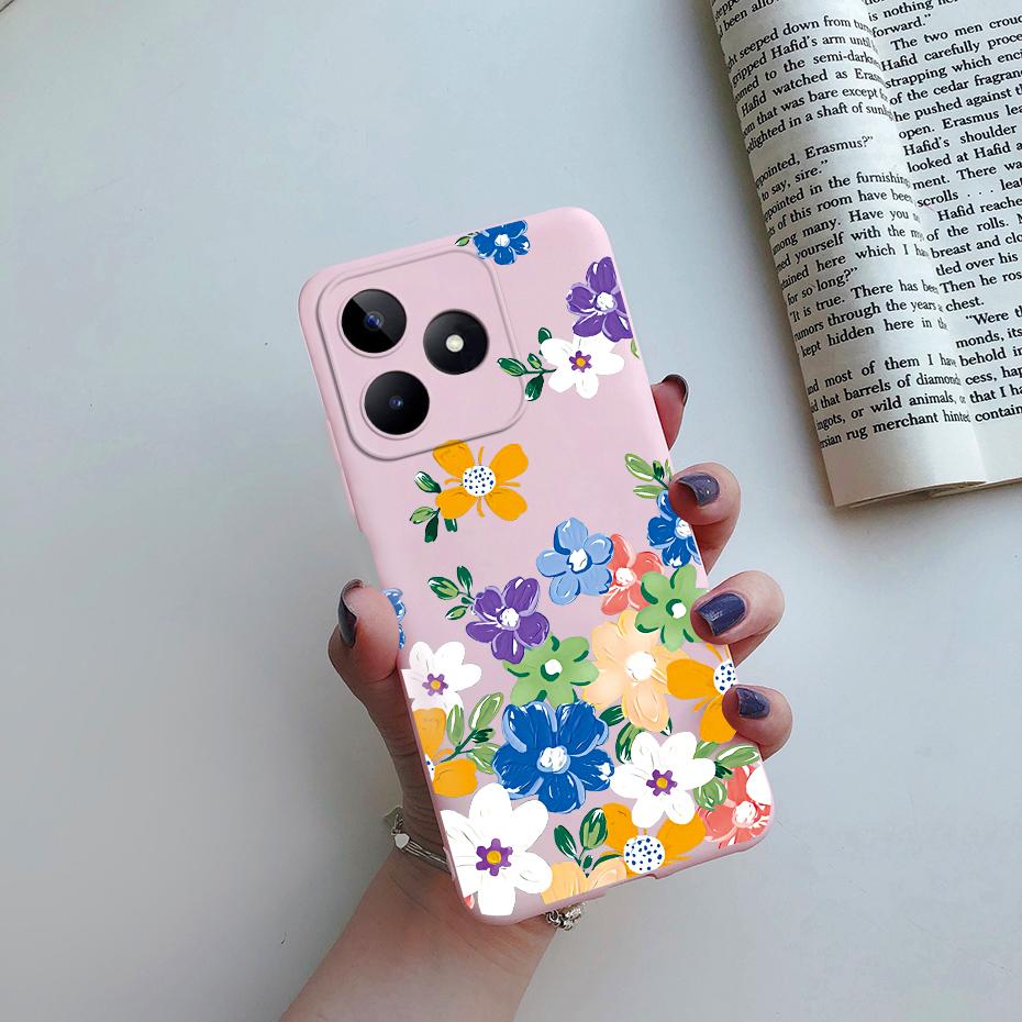 Чехол для Realme Note 50 Силиконовый Модный Мраморный Астронавт Расписной ТПУ Funda для Realme Note 50 Note50 Задняя Крышка Корпус Чехол