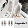 For Leapmotor C10 2024-2026 Car Door Storage Box Armrest Storage Barrel Silicone Front Rear Handle Storage Box Auto Interior Box