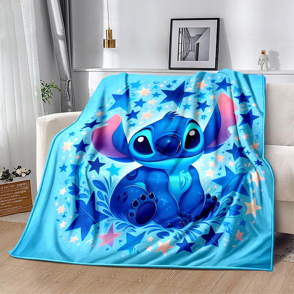 Stitch Stars Fantasy Artwork Blanket Warmthful Decor Great for Seaside Couch Bed for All Occasions Modern Style Gift for Travel Home Birthdays