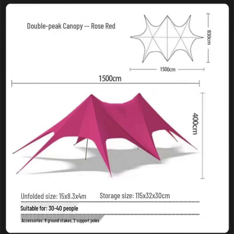Double Peak Camping Tarp Tent