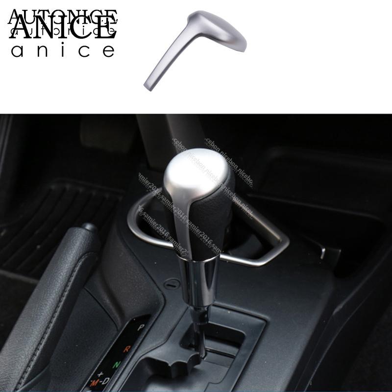 RED Carbon Fiber Color Interior Gear Shift Knob Decorator Cover Fit for Toyota Rav4 Corolla Camry Yaris Vios