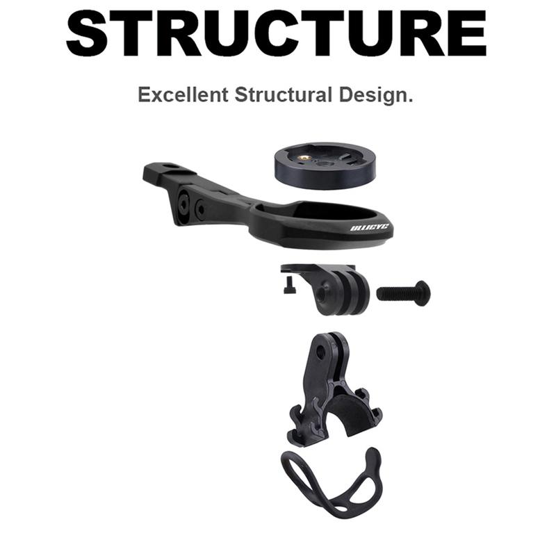Front Aluminum Alloy Computer Mount,for ENVE Aero Stem,with Gopro GPS/Bryton/Wahoo,Support Garmin 1050,Bicycle part