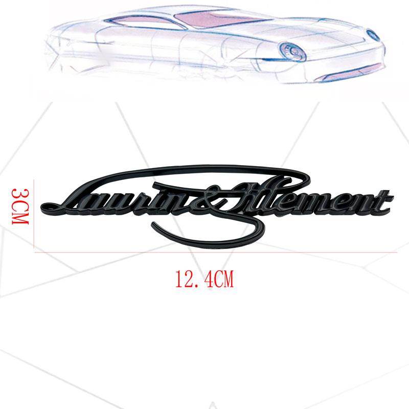 3D металлический логотип Laurin & Klement наклейка на задний багажник автомобиля эмблема значок для MK2 Kamiq Fabia Rapid Yaris Kodiaq Octavia Superb Scala