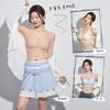 Fixed cup underwear women's vest bra seamless steel rim summer ice silk ultra-thin women's bra summer thin