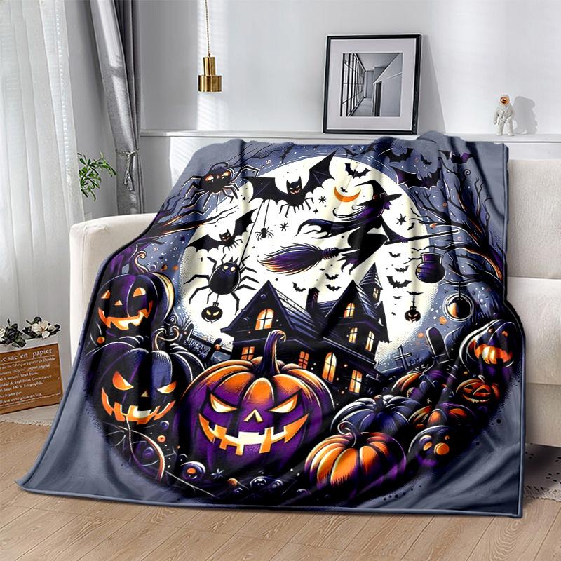 1pc Halloween Bilder Ideen Blanket Seasonal Universal Home Decorative, Living Room, Travel, Camping, Car Blankets