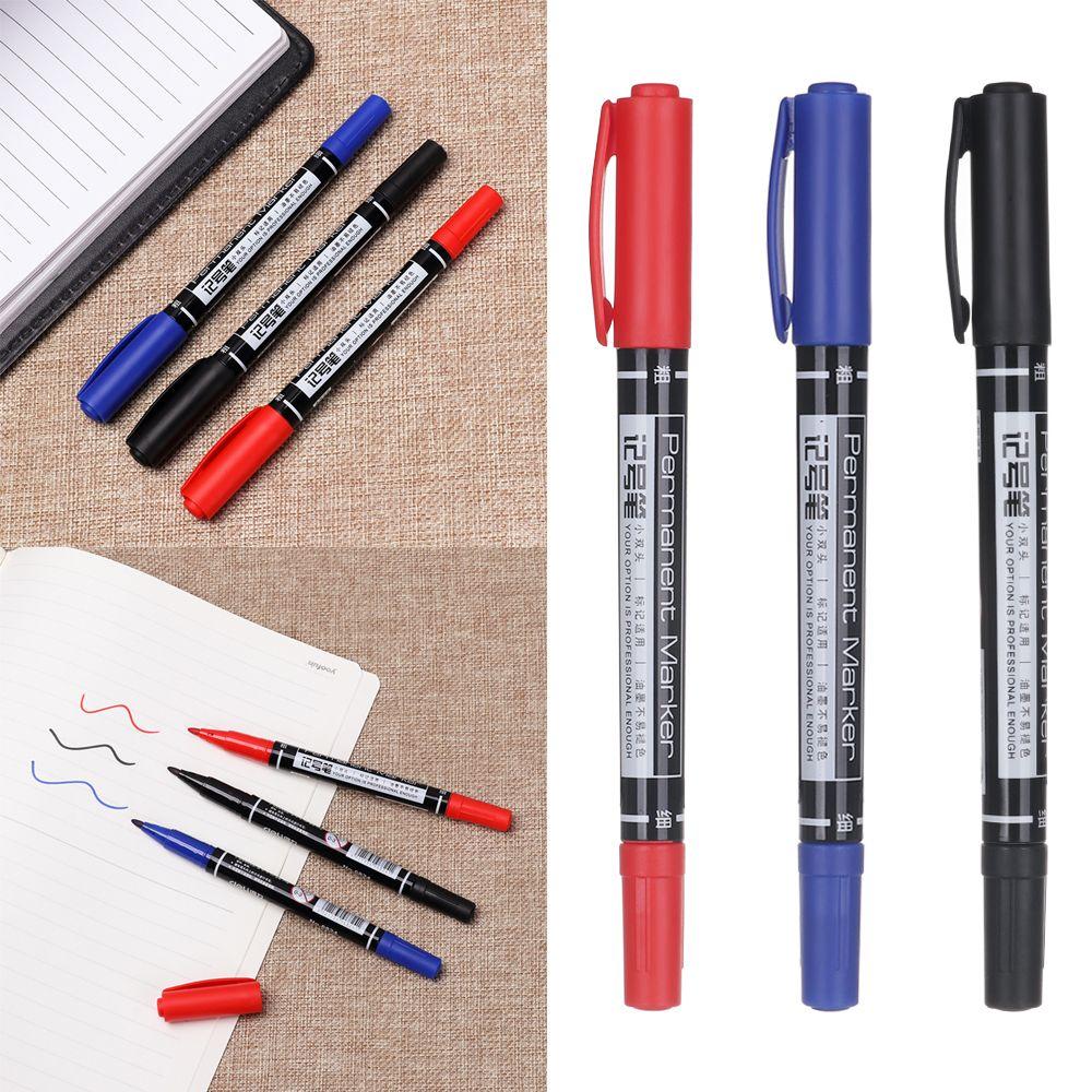 1/3 шт. Каллиграфия Перманентный Графический Рисунок Быстросохнущий Маркер Двойной Кончик Ручки Для Эскизов Тонкий Кончик