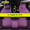Автомобильные коврики для Peugeot 207 207CC Автоковры для ног Coche Аксессуары