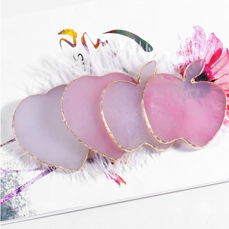 Палитра для дизайна ногтей, косметическая пластина для смешивания цветов, пигментная пластина, звезда, любовь, фруктовая форма, кусок смолы, держатель для лака