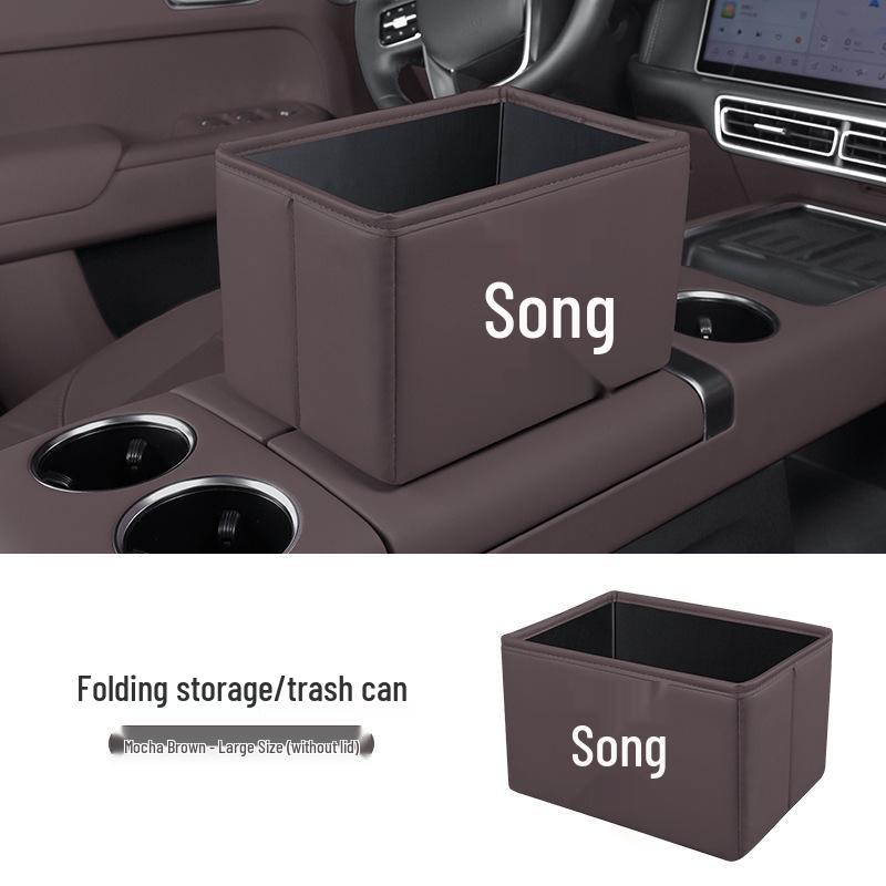 Multifunctional Car Storage & Folding Trash Bin for BYD Song PLUS/L/PRO/EV