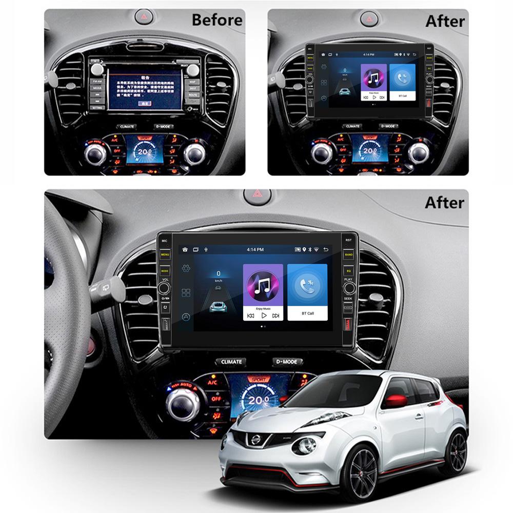 8 дюймов для Nissan Juke 2010-2014 с кнопочной ручкой Android автомобильный радиоприемник мультимедийный плеер навигация стерео GPS 2 Din Carplay 2 + 32 ГБ