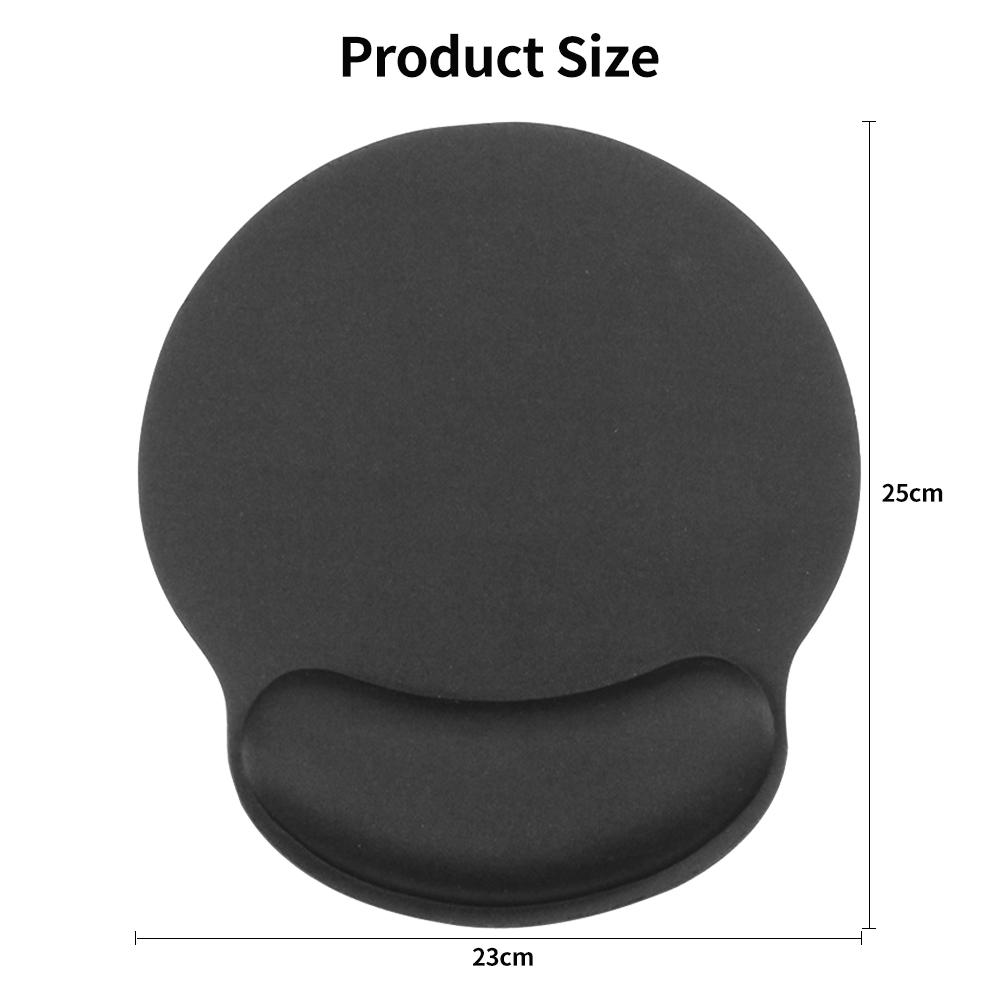 Anti-slip Office Gaming Mouse Pad with Memory Foam Wrist Pad Smooth Movement Accurate Positioning