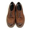 16-5 Oil Wax Matte Brock Engraved Men's Shoes Big Head Leather Shoes Retro Round Head Tooling Shoes Platform Casual Leather Shoes