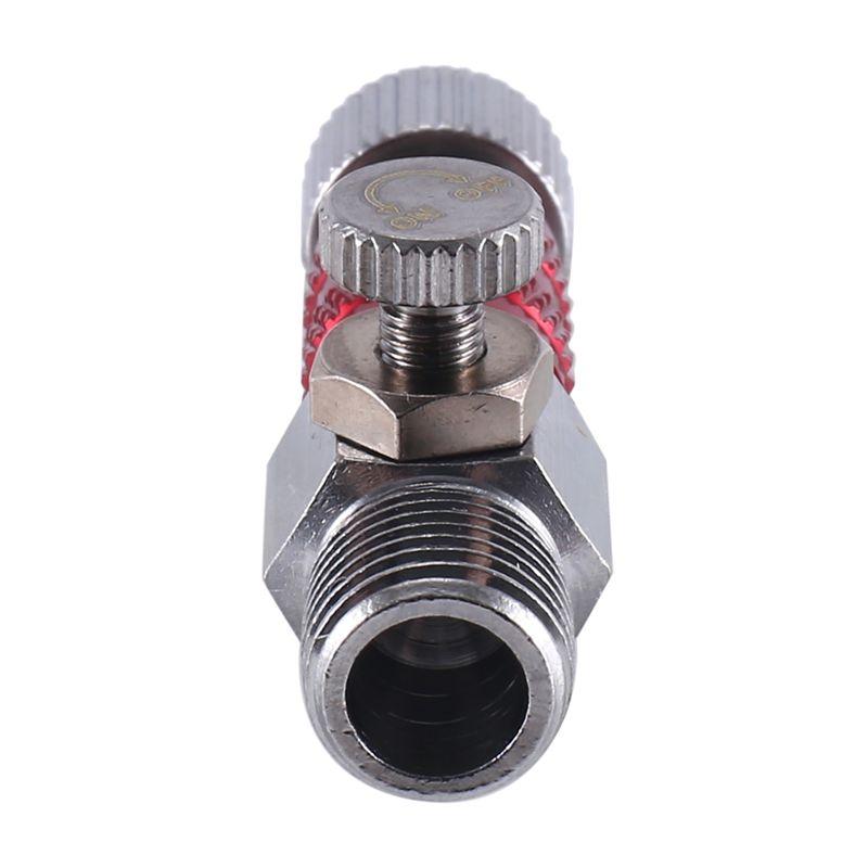 A84E-Airbrush Quick Release Air Control Fitting Adapter 1/8 Inch Threaded Hose Connection Adjustment Valve Tool