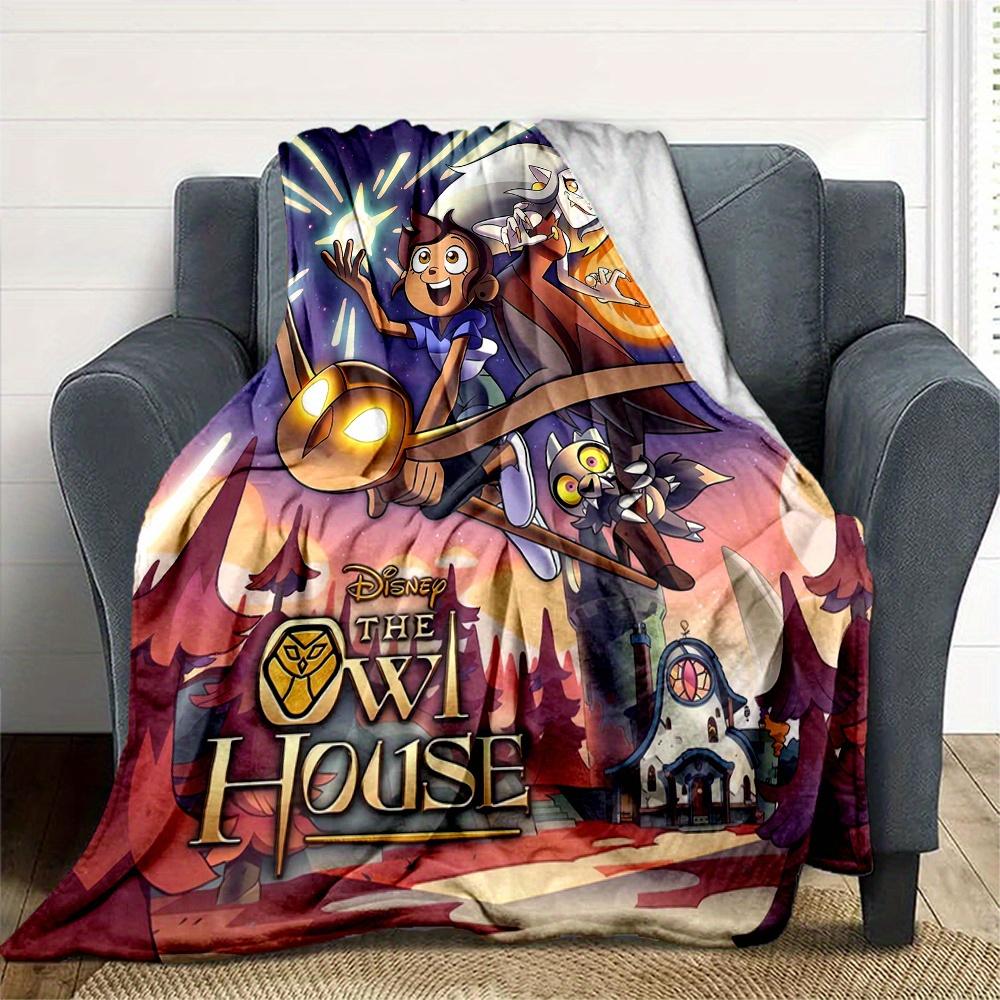 1 шт., Плед «Дом Совы», Сезонный подарок для друзей, Мягкий плед, Пледы для улицы, Гостиная, Путешествия