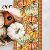 Скатерть-дорожка для столовой, Thanksgiving Harvest Runner, Лен с принтом Осенние тыквы и кленовые листья, Длинный флаг, Сезонное декоративное украшение для дома