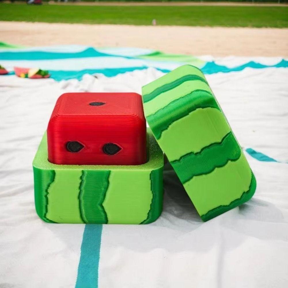 Square Watermelon Dice 6 Faces Bar Game Dice Fun Summer Breeze Dice  Bar Entertainment
