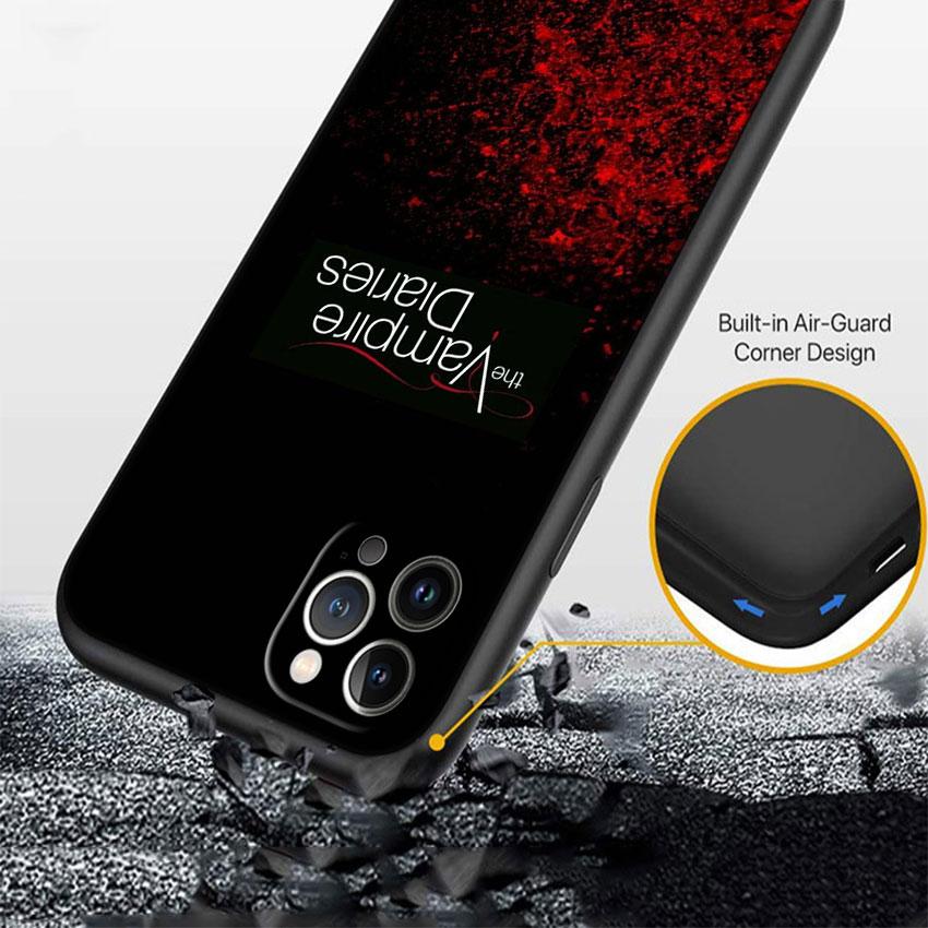 LO91 Дневники вампира Мягкий чехол-накладка для телефона для iPhone SE X XS XR 11 16E 17 Pro Max Air 8 7 6 6s Plus