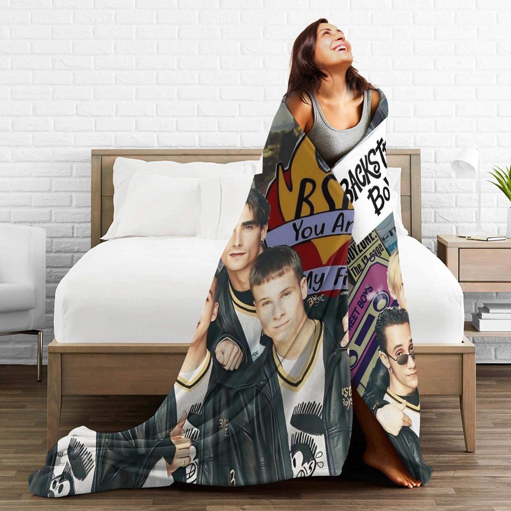Плед BSB Backstreet Boys Теплый Мягкий Забавный Плюшевый Плед для Спальни Пикника Фланелевая Постельная Покрывало Покрывало на Кровать