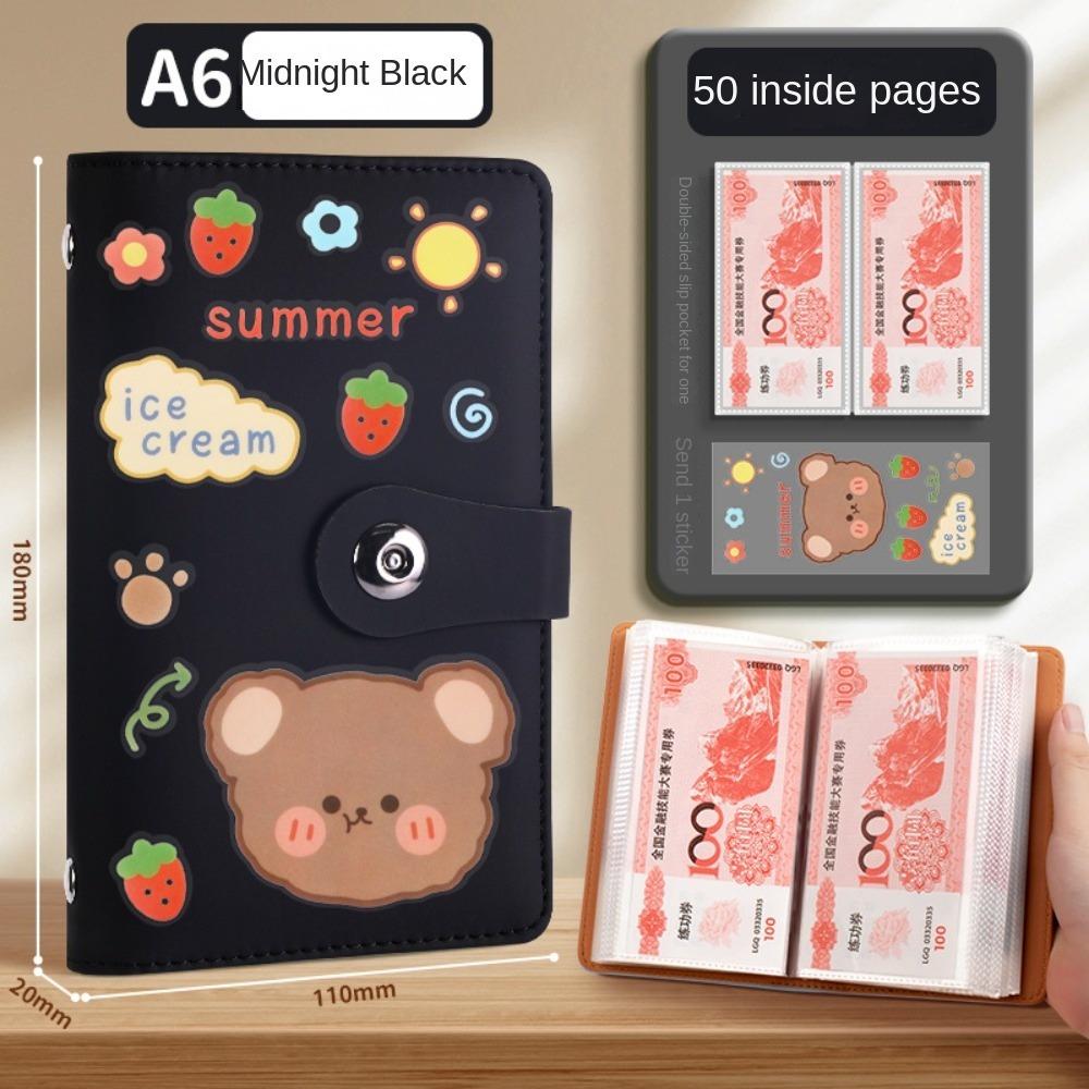 Экономьте деньги 100 конвертов Экономия денег Челлендж PU Экономия Челлендж Книга Дети