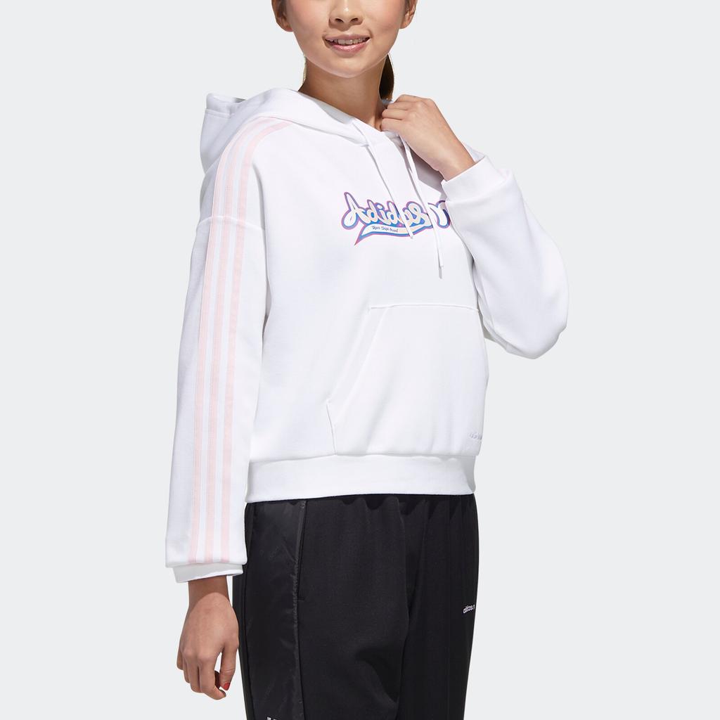 adidas Женские толстовки Neo Белые с капюшоном Умеренный Обычный GP5864